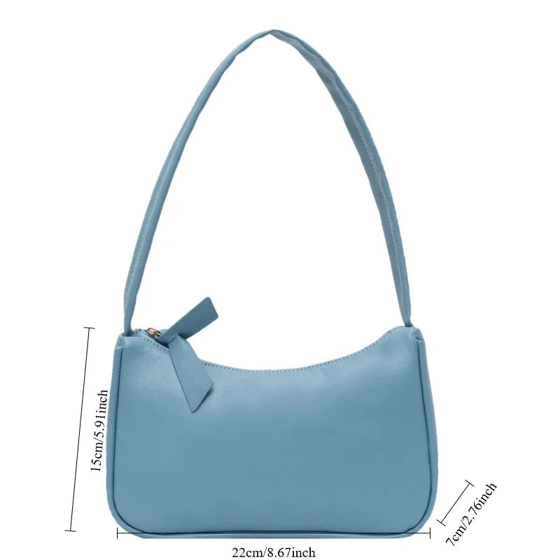Soft PU Leather Baguette Shoulder Bag | Inspired by Hande Erçel