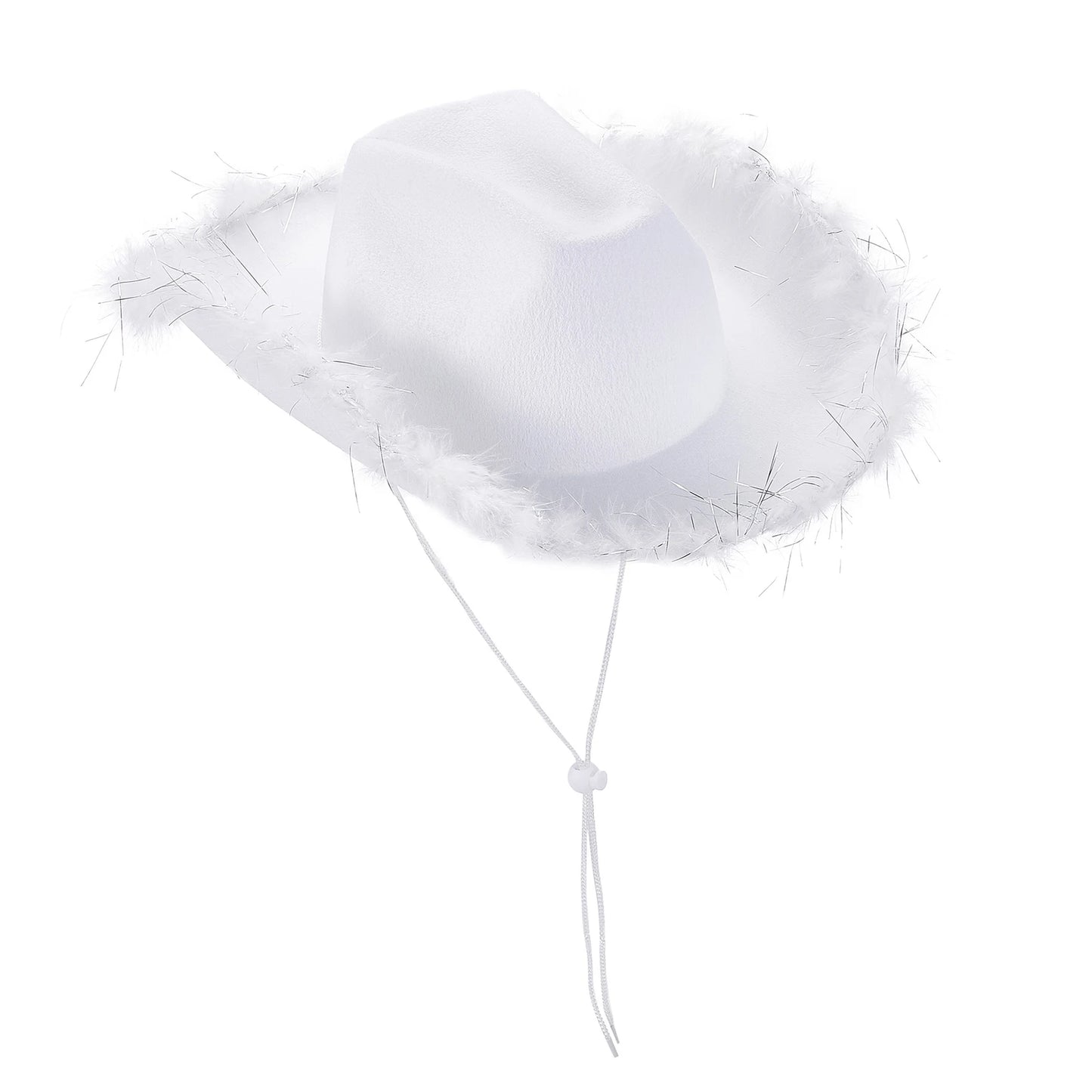 Wide Brim Furry Trim Cowboy Hat | Inspired by Zeynep Oktay