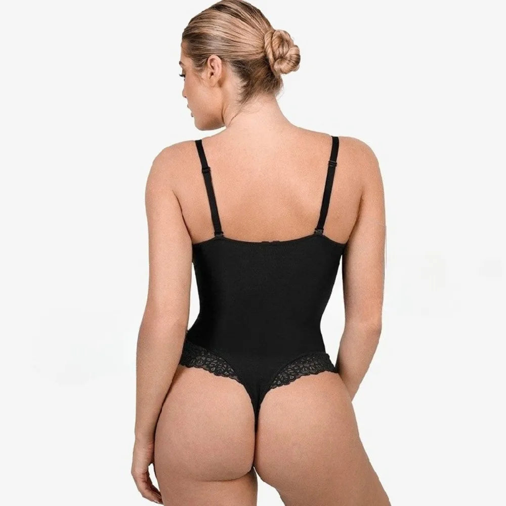 Fashionable Comfortable Lace Hollow Jumpsuit Sexy Shapewear Women's Abdominal Shaping