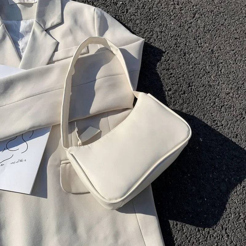 Soft PU Leather Baguette Shoulder Bag | Inspired by Hande Erçel