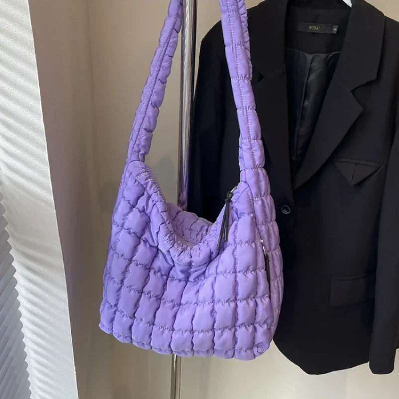 Solid Large Capacity Crossbody Bags Solid Fashion Interior Compartment 2024hot Sale Bags for Women Zipper Nylon Women's Handbags