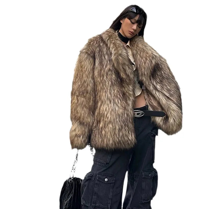 Long Faux Fur Maxi Coat | Inspired by Daniela