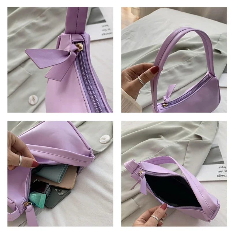 Soft PU Leather Baguette Shoulder Bag | Inspired by Hande Erçel