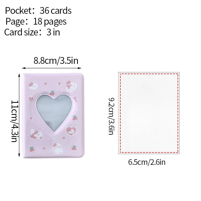 Kpop Photo Album Mini 3 Inch Album Photo Photocard Holder Idol Binder Photo Card Holder Card Collect Book Picture Protector 포토카드