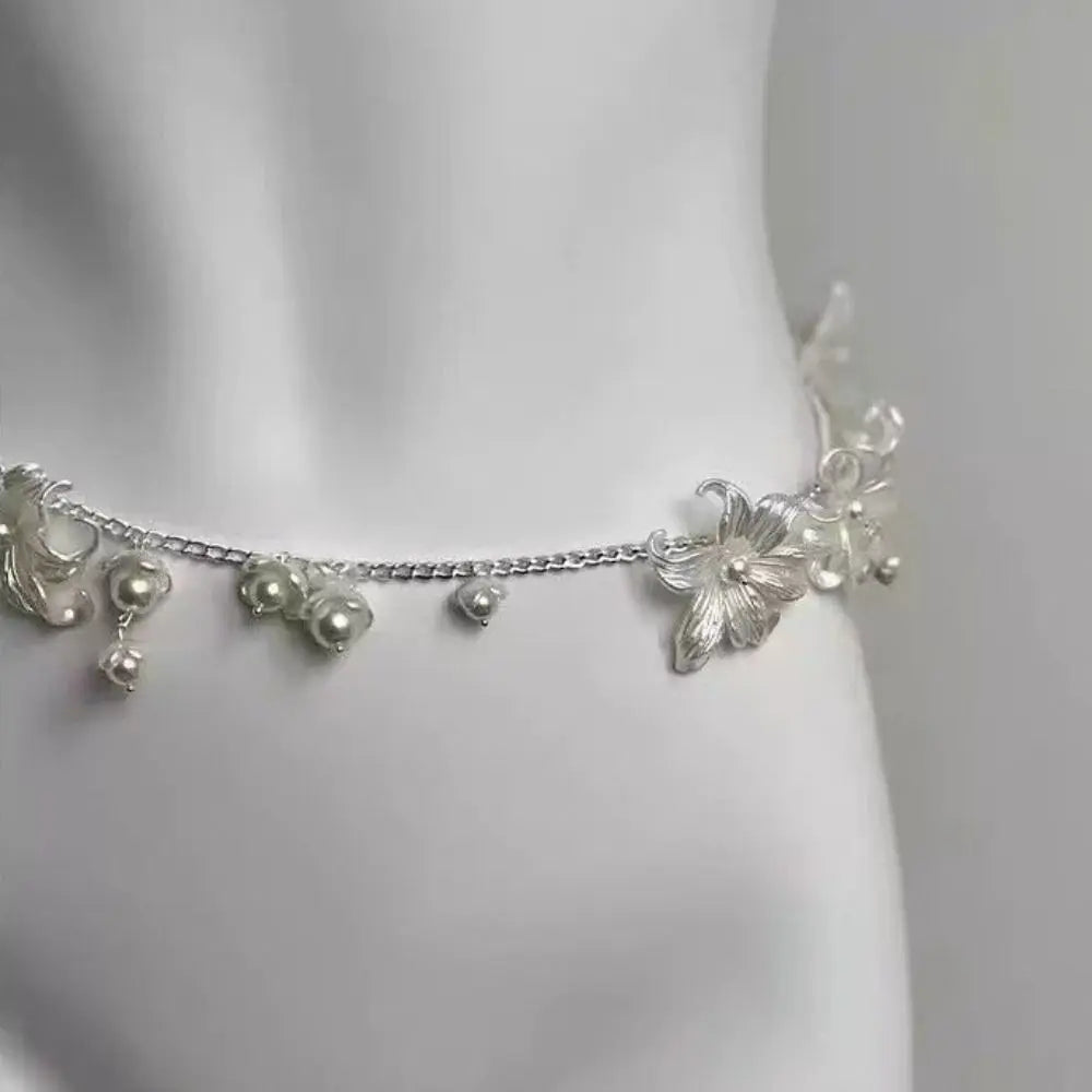 Sexy Silver Waist Chain Accessories Ethnic Design Retro Women's Belt Chain Metal Chain Belly Chain for Women