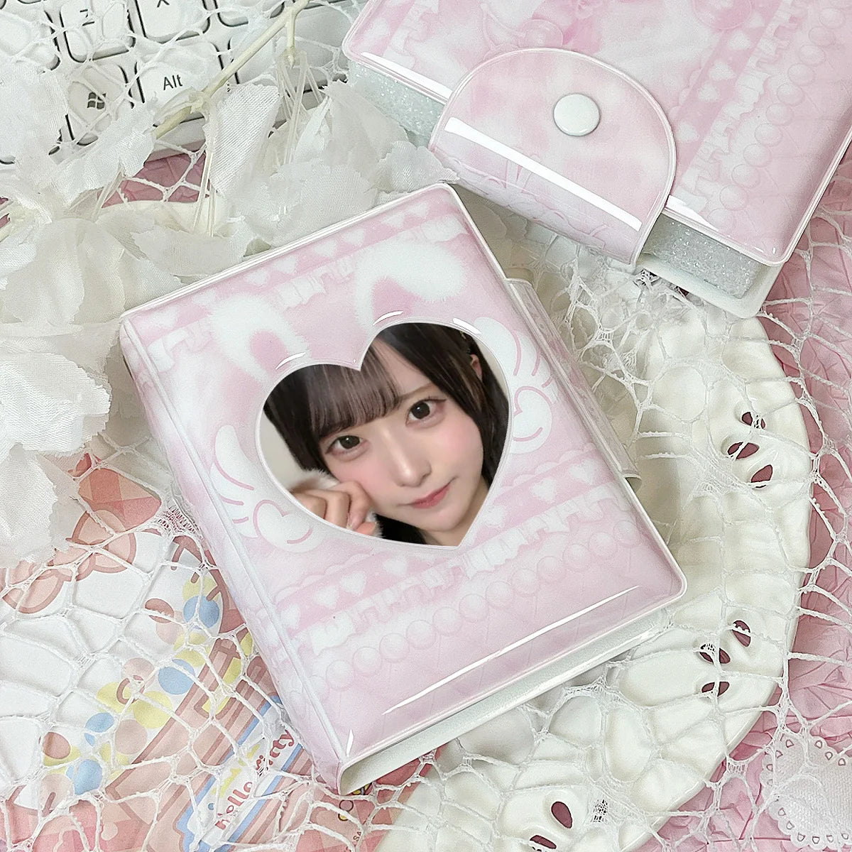Pink Angel Bunny K-pop Photocard Album