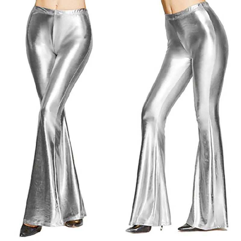 Metallic Flare Trousers | Asli