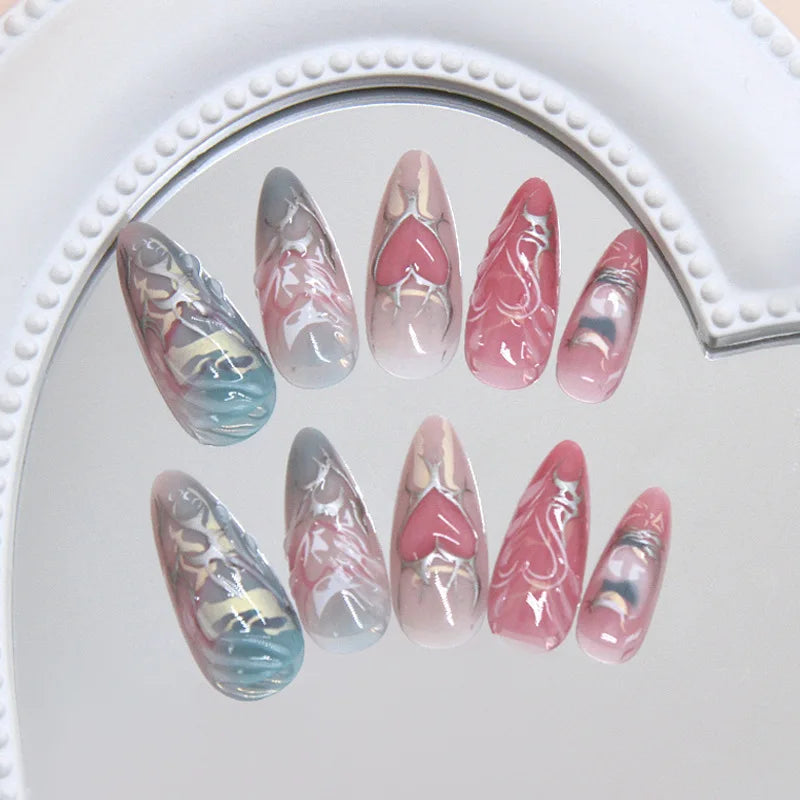 Aespa Core Aesthetic Inspired Press-on Nails