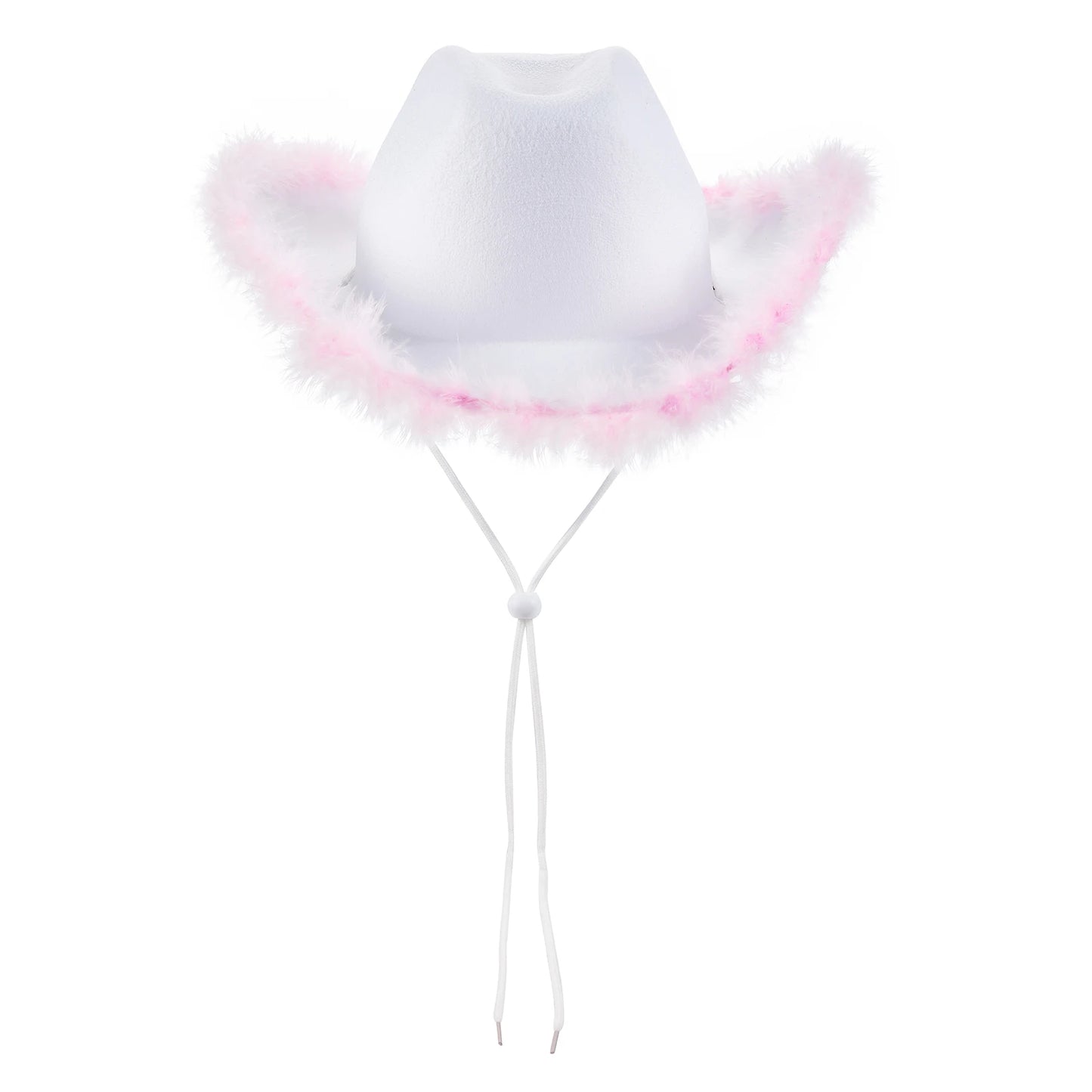 Wide Brim Furry Trim Cowboy Hat | Inspired by Zeynep Oktay