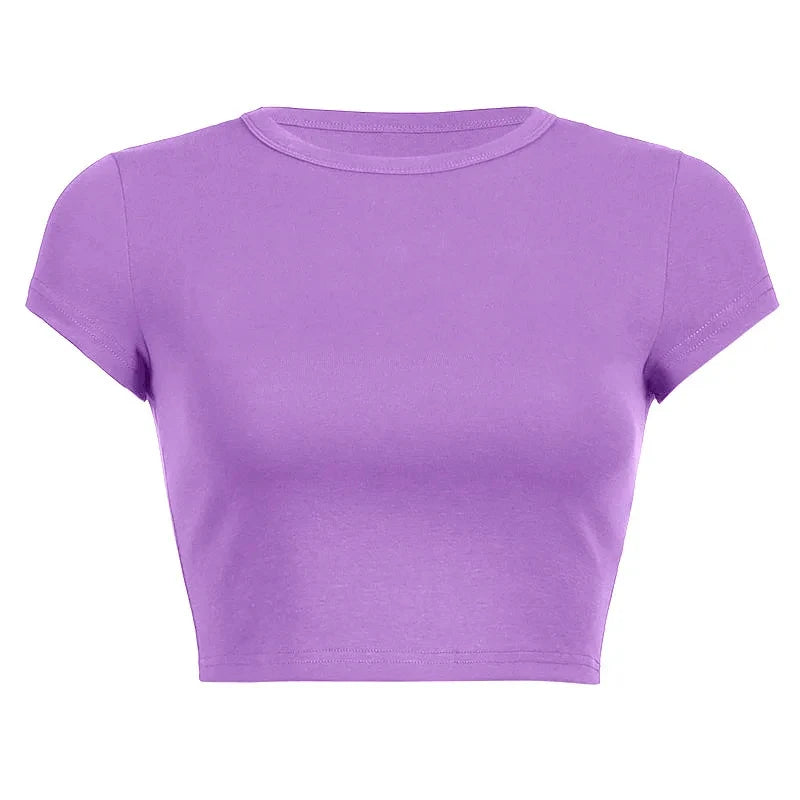 Solid O-Neck Short Sleeve Cotton Tee | Inspired by Hande Erçel