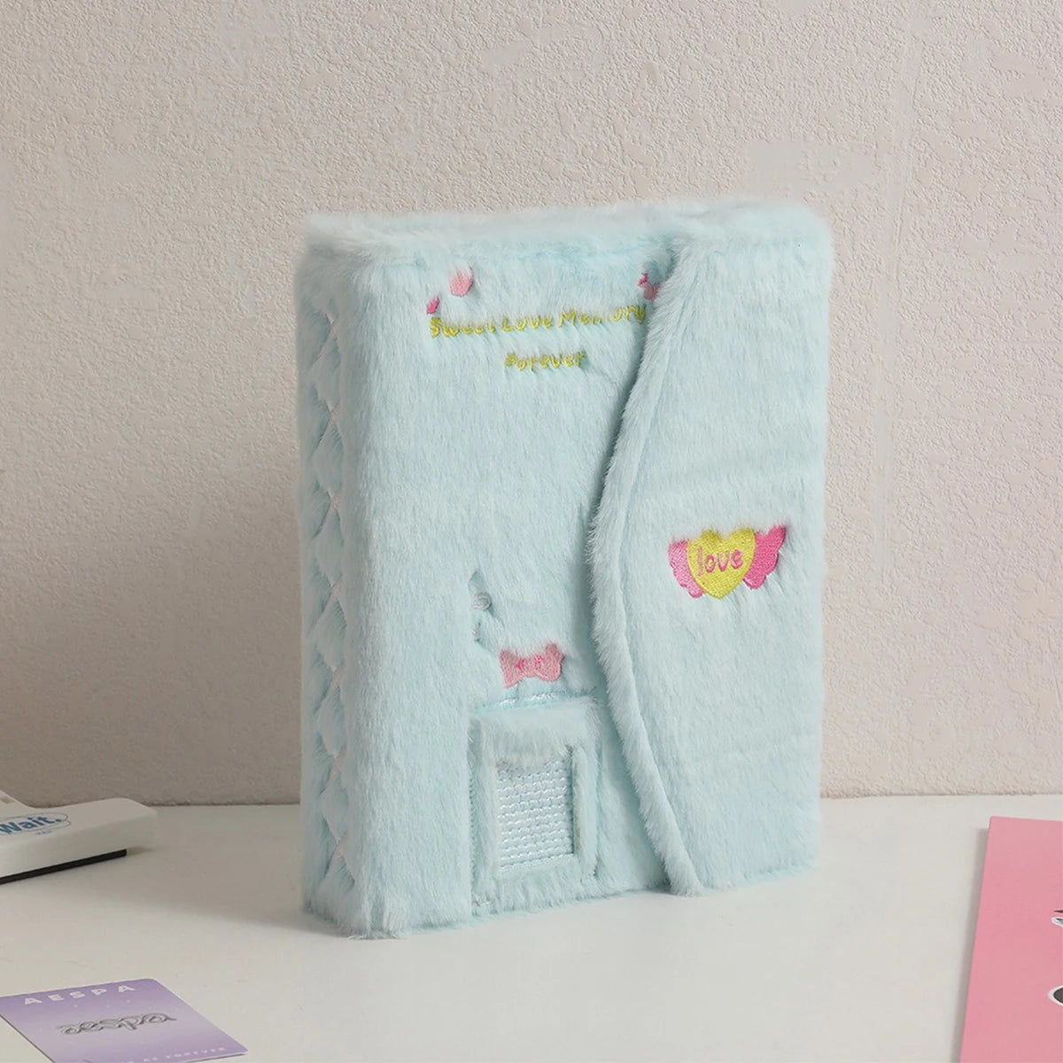 Cartoon Plush A5 Kpop Binder Photocard Holder Idol Photo Album Photocards Collect Book Kawaii School Stationery Picture Albums