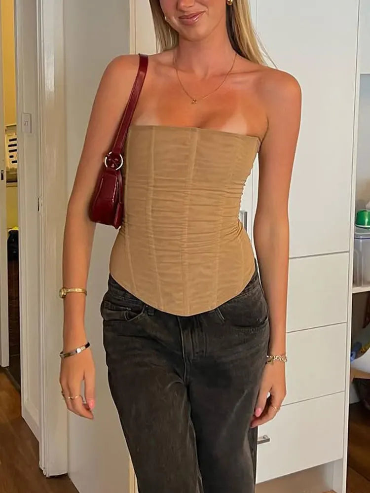 Mesh Backless Tank Top | Inspired by Hilal