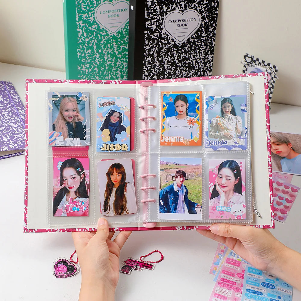 A5 Cartoon Photobook Album Binder Photos or Cards Stickers Photocard Book Instax Mini Scrapbooking Scrap Book Album