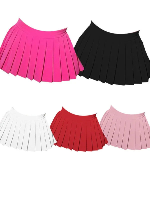 Pleated Long Skirt Sexy Pleated Ultra Short Skirt JK Sweet Fashion Korean Women Red Pink 2025 New Skirts Nightclub Girl P59N