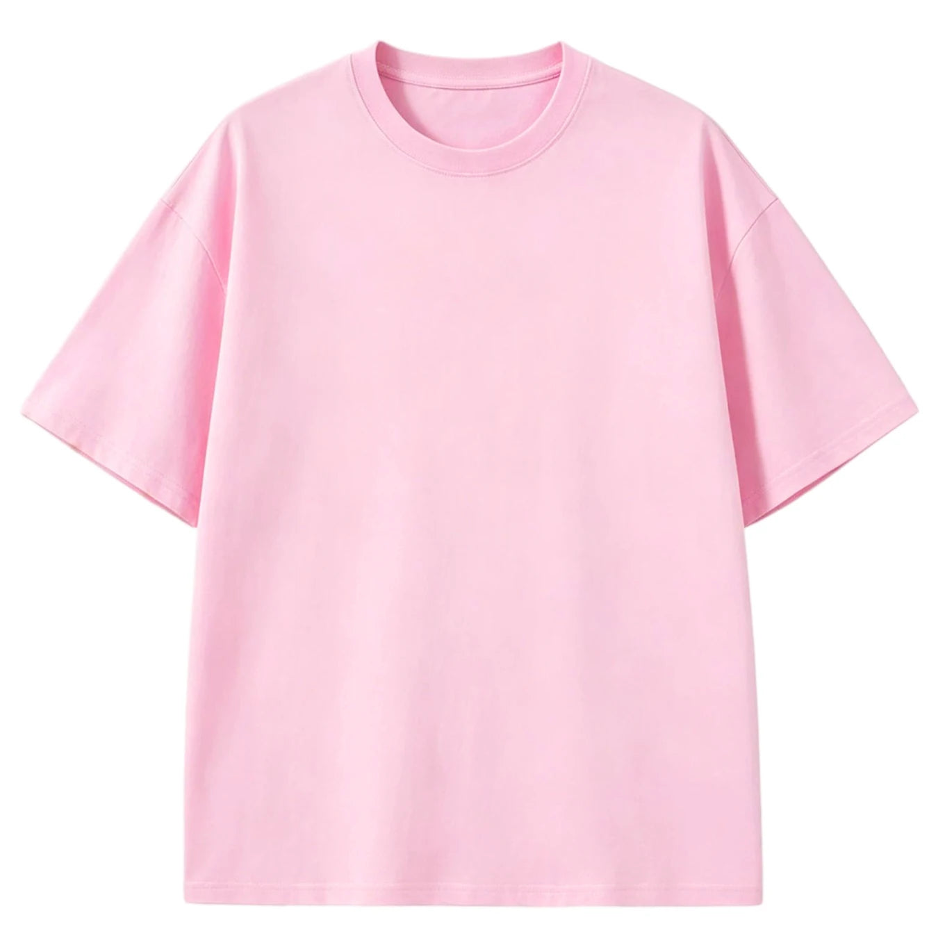 Solid DailyTee Family Korean Style T-Shirt Women Cotton Y2K Crewneck T Shirts All-Match Summer Clothing Comfortable Loose Top