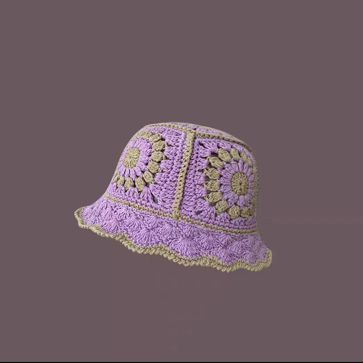 2023 Autumn New Crochet Korean Handmade Bucket Hat Women Weaving Knitted Hat  Fashion Flowers Autumn Winter Beanies Basin Cap
