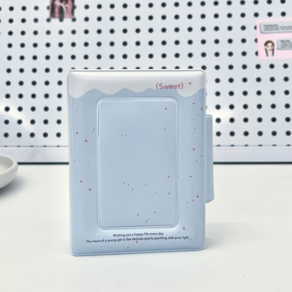 1Pc Simple Style Cake-Shaped Photo Album, Cloud Sea Salt Egg Photo Card Holder, Idol Photo Card Album for Fans, Made of Pu Material, Suitable for 3-3.5inch Mini Photo Cards, Polaroid Photo Cards, K-Pop Album Photo Cards, Anim