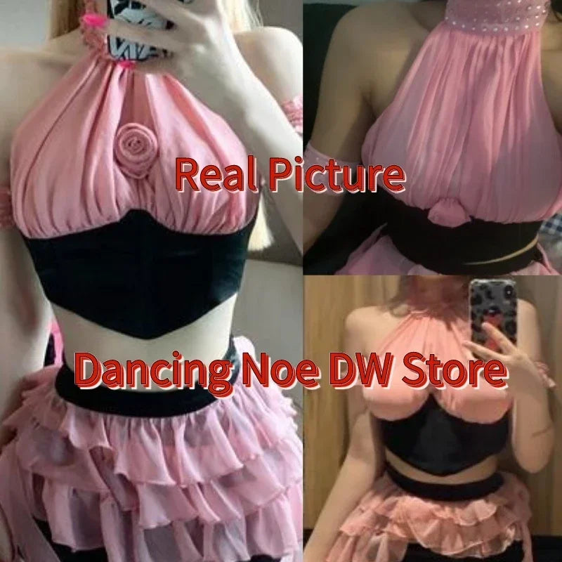 Women'S Group Kpop Outfit Singer Jazz Dance Costume Nightclub Dj Ds Gogo Wear Pole Dance Clothing Stage Rave Clothes DWY9301