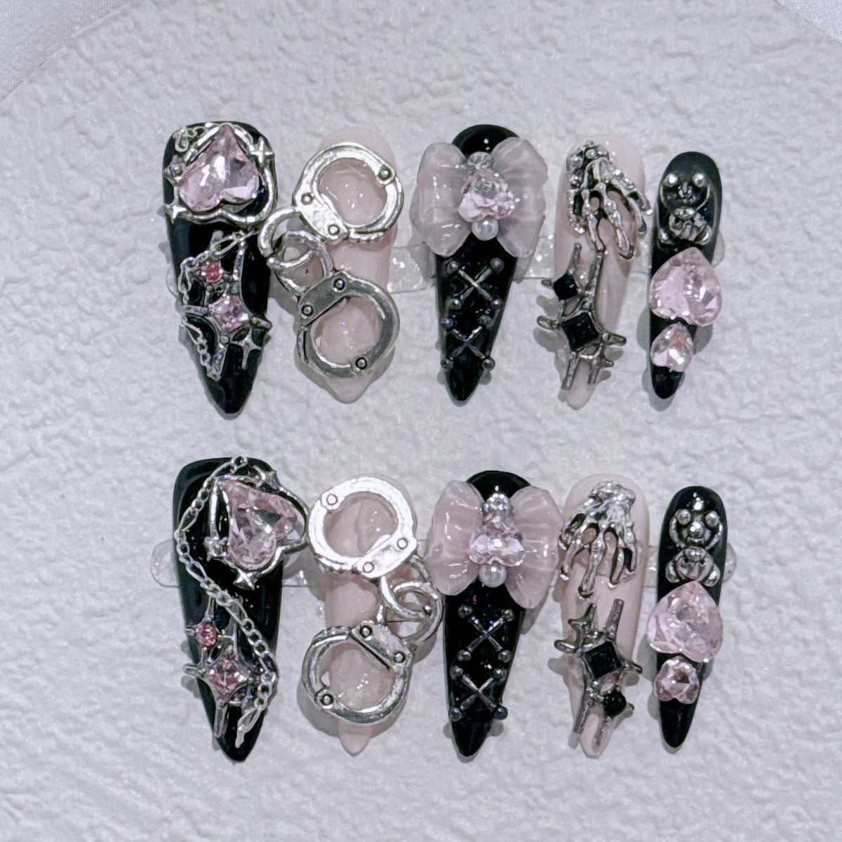 Y2K Long Stiletto Handmade Press-On Nails