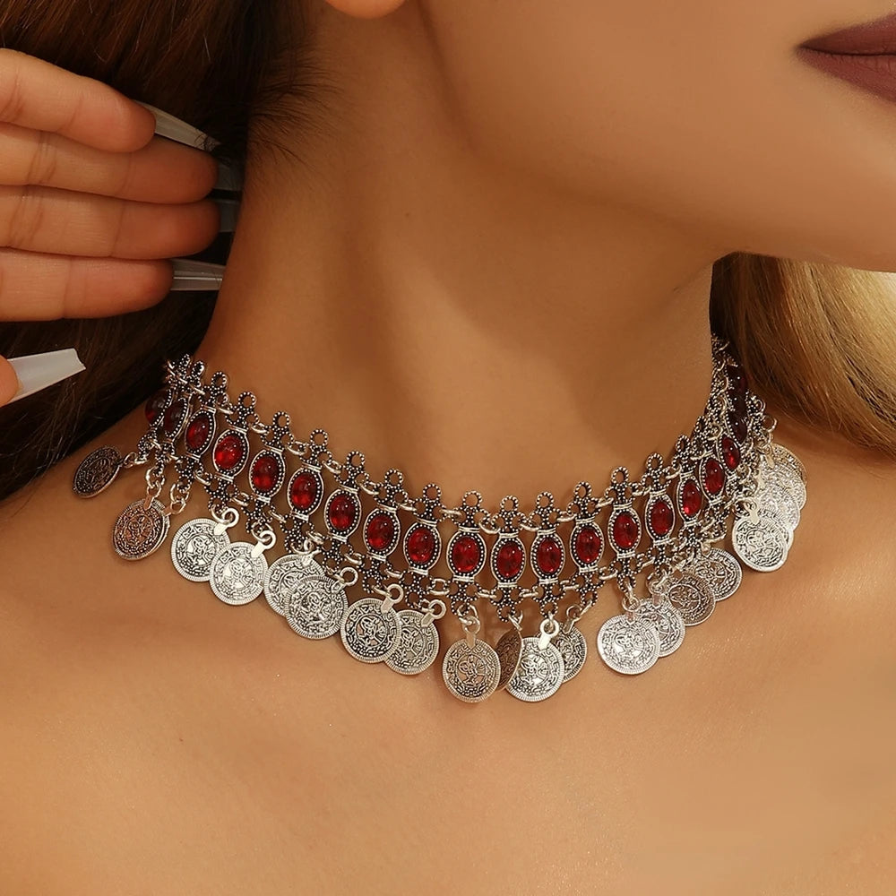 Turkish Ethnic Coin Tassel Head Chain | Inspired by Esra Bilgiç
