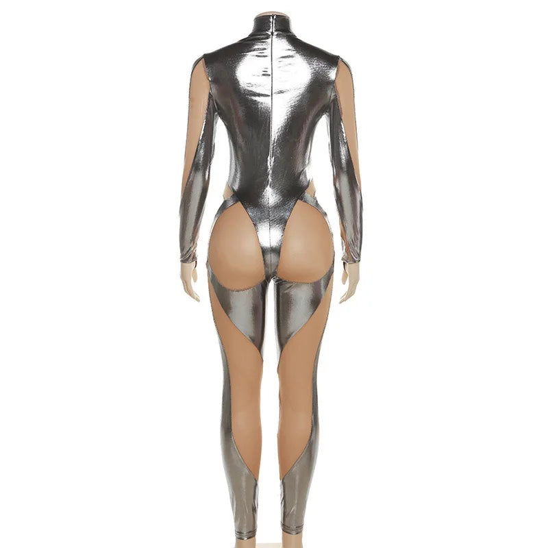 Deus Ex Machina Jumpsuit Dance Costume Future Design Sense Bodysuit Gogo Dancer Costume Women Rave Outfit