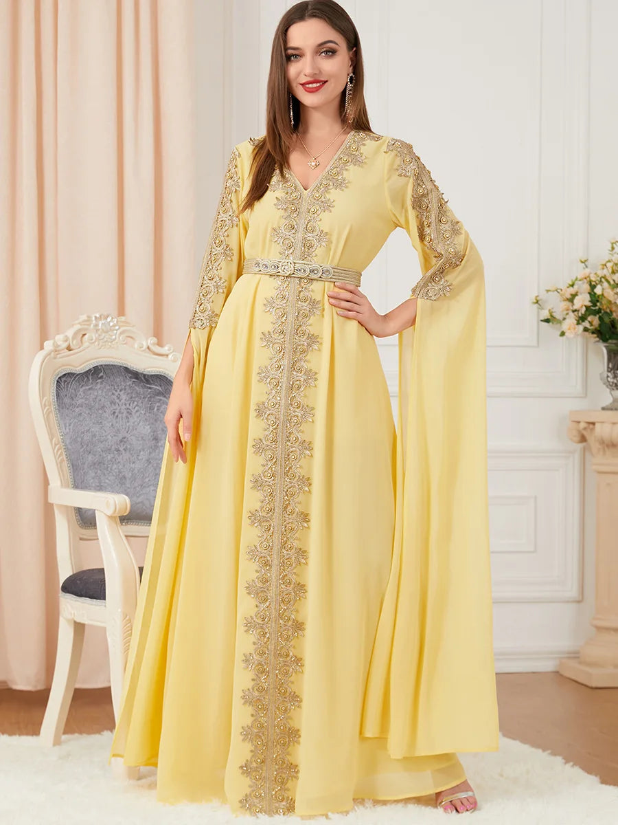 Ottoman Abaya Long Sleeve Kaftan Party Dress | Inspired by Meryem Uzerli