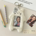 Kawaii Plush Photocard Holder Keychain