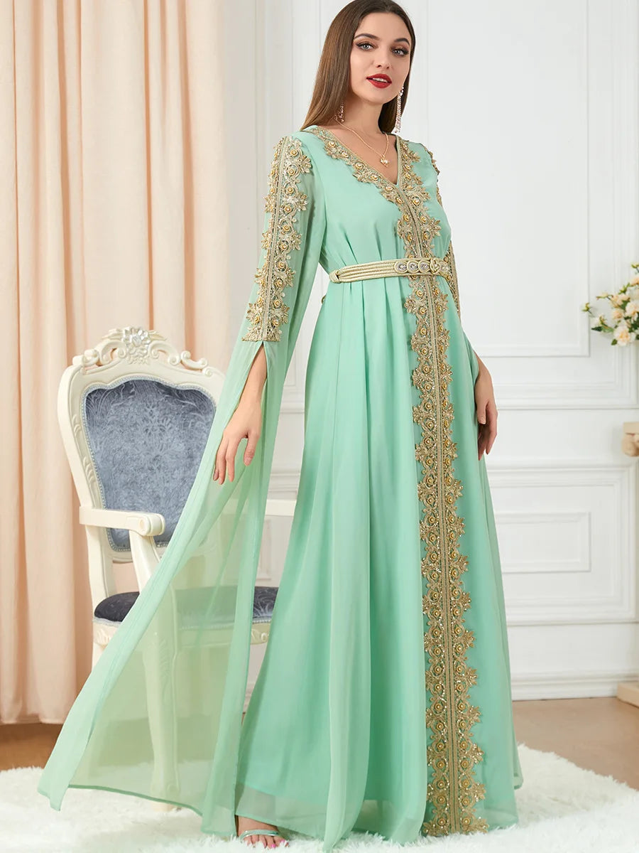 Ottoman Abaya Long Sleeve Kaftan Party Dress | Inspired by Meryem Uzerli