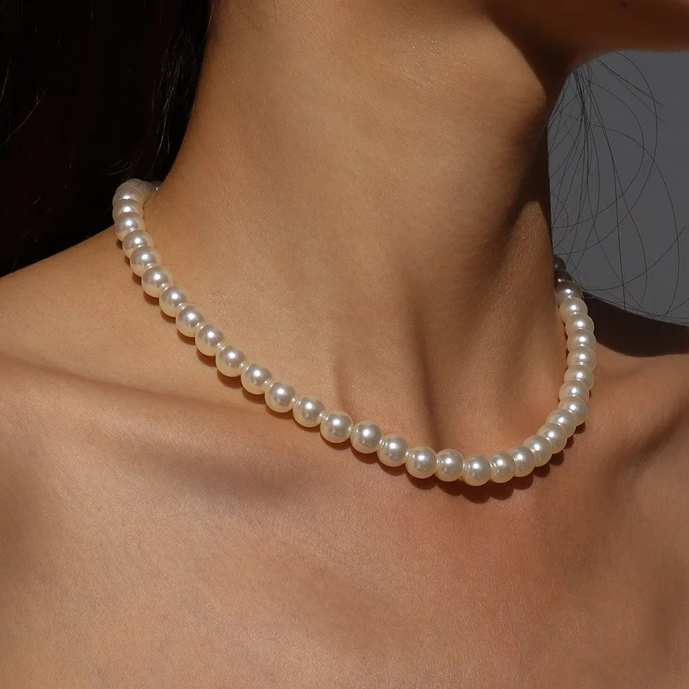 Elegant Pearl Choker Necklace | Asli