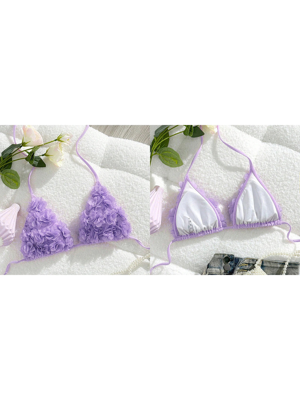 3D Floral Bikini Top | Inspired by Güniz