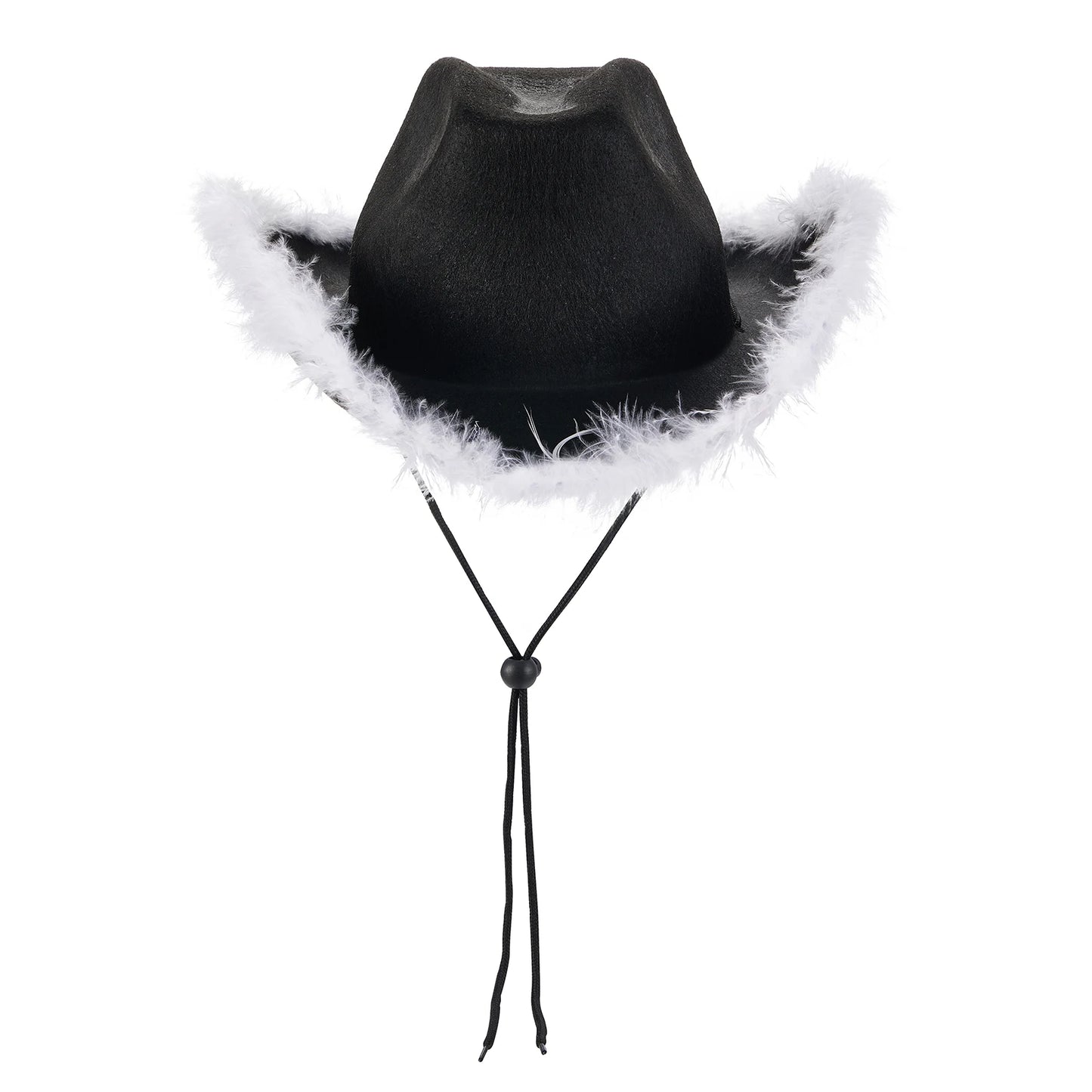 Wide Brim Furry Trim Cowboy Hat | Inspired by Zeynep Oktay