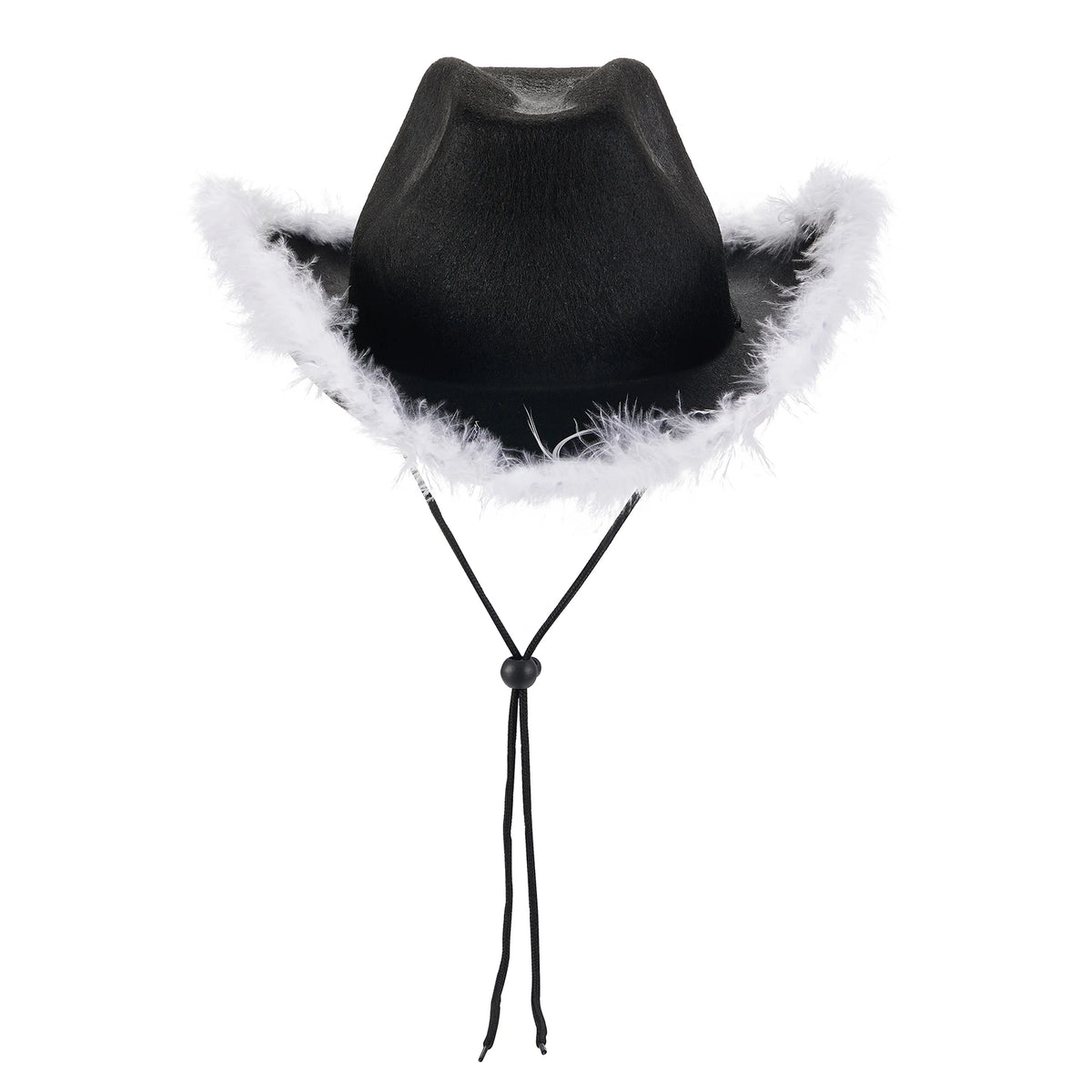 Wide Brim Furry Trim Cowboy Hat | Inspired by Zeynep Oktay