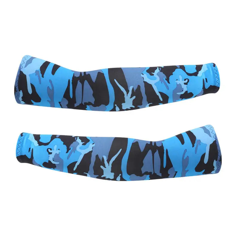 1Pair Arm Sleeves Summer Sun UV Protection Ice Cool Cycling Running Fishing Climbing Driving Arm Cover Warmers For Men Women