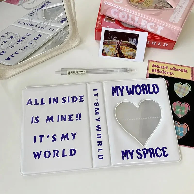 64 Pockets 3 Inch Mini Photo Album Hollow Out Film Photo Albums Photocard Name Card Storage Collect Album  фотоальбом