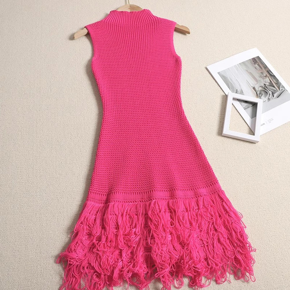 Tassel A-Line Bodycon Mini Dress | Inspired by Neslihan Atagül