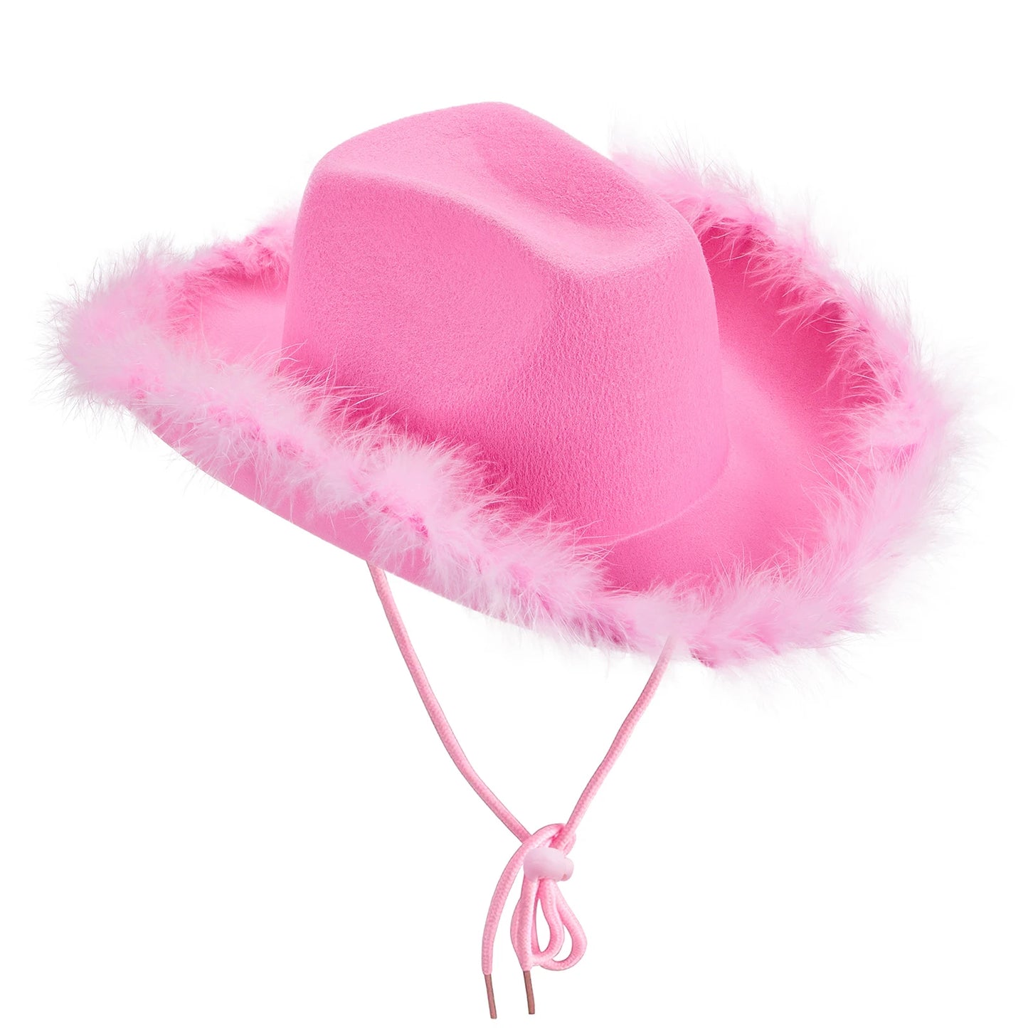 Wide Brim Furry Trim Cowboy Hat | Inspired by Zeynep Oktay