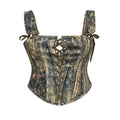 Overbust Lace-Up Steampunk Corset Top | Inspired by Manon
