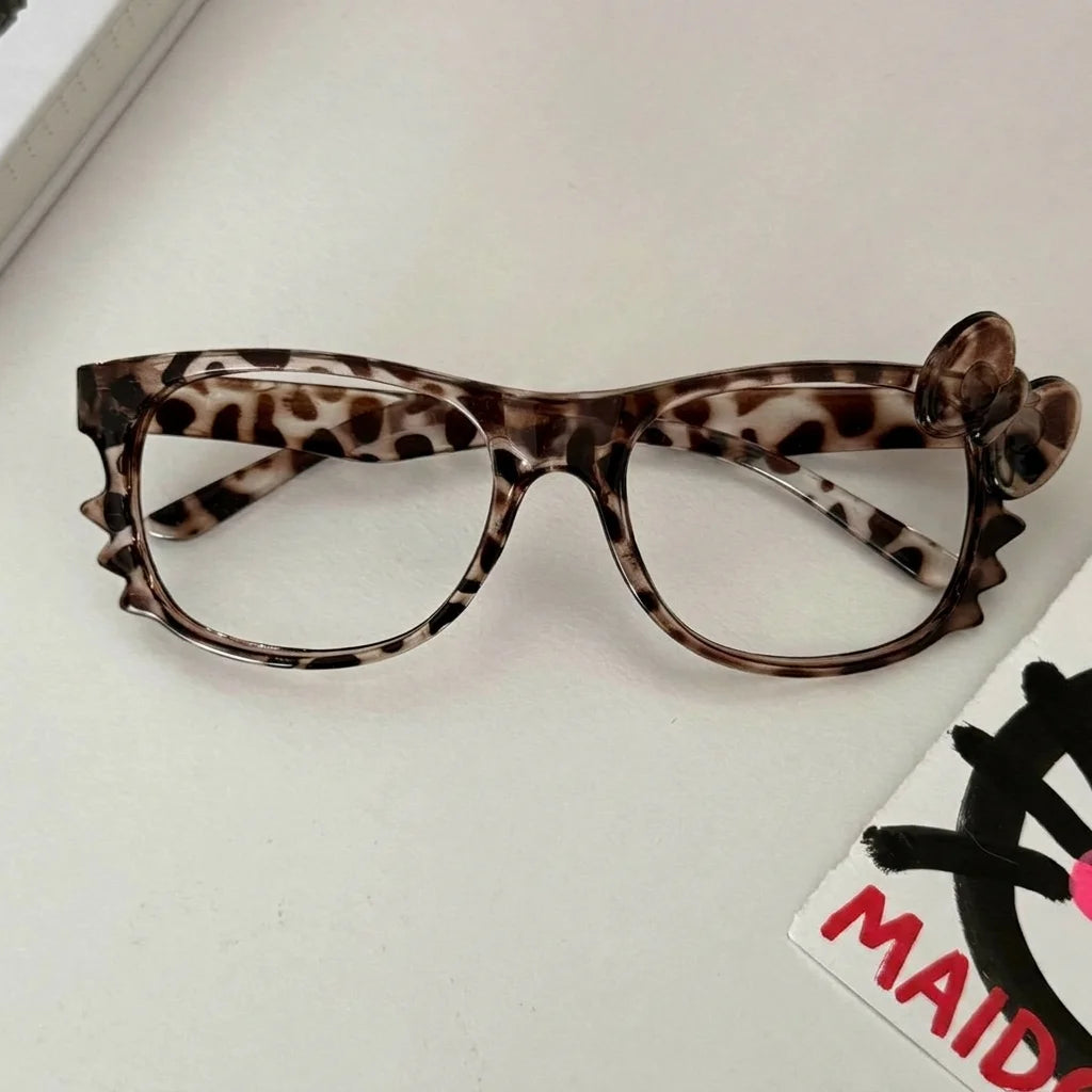 Square Full Rim Frame Retro Decorative Glasses Frame Y2k Glasses Blue Light Blocking Tortoiseshell Eyeglass Frame For Women