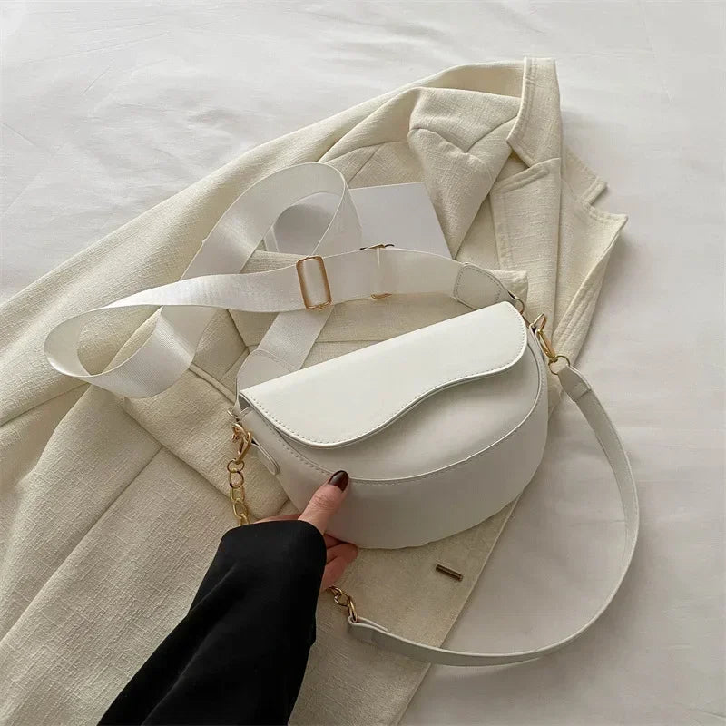 Vintage Double Strap Saddle Crossbody Shoulder Bag | Inspired by Neslihan Atagül