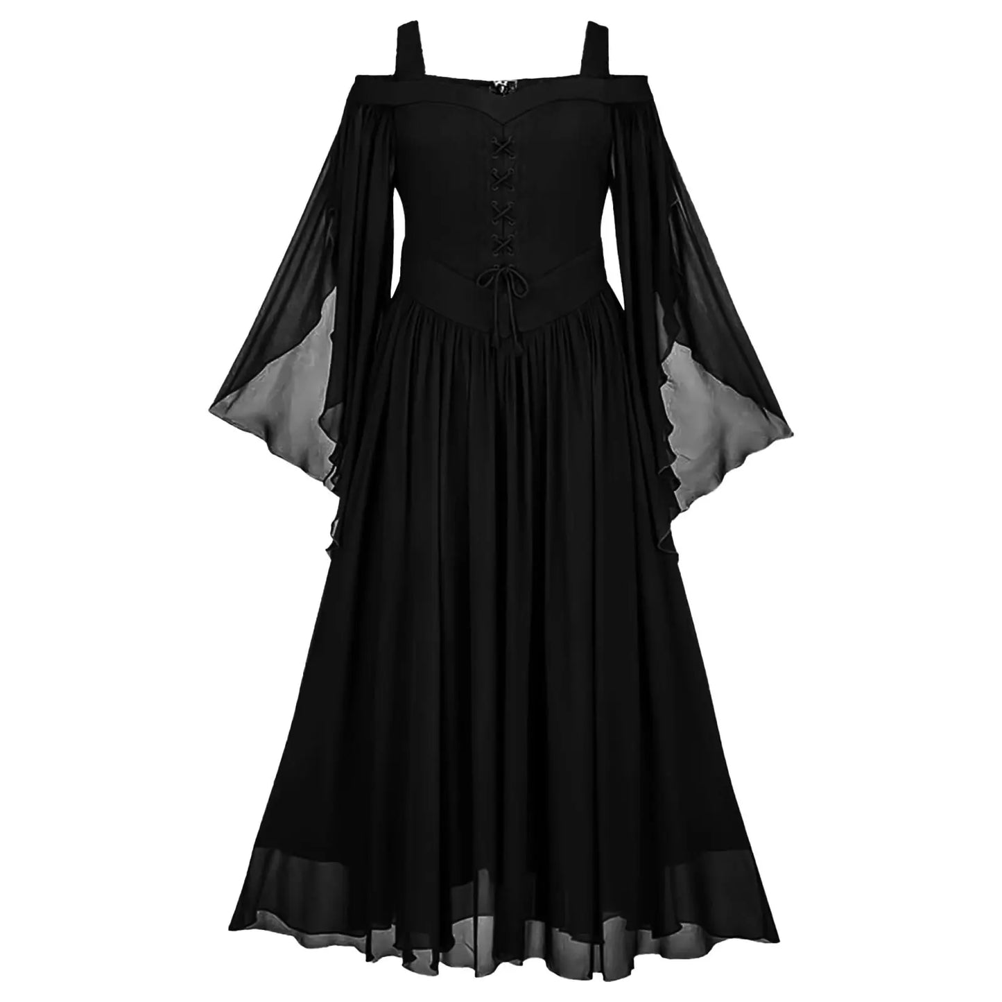 Medieval Punk Elf Dress Cosplay Halloween Costumes Women Palace Christmas Carnival Witch Princess Victorian Gown Robe Vestido