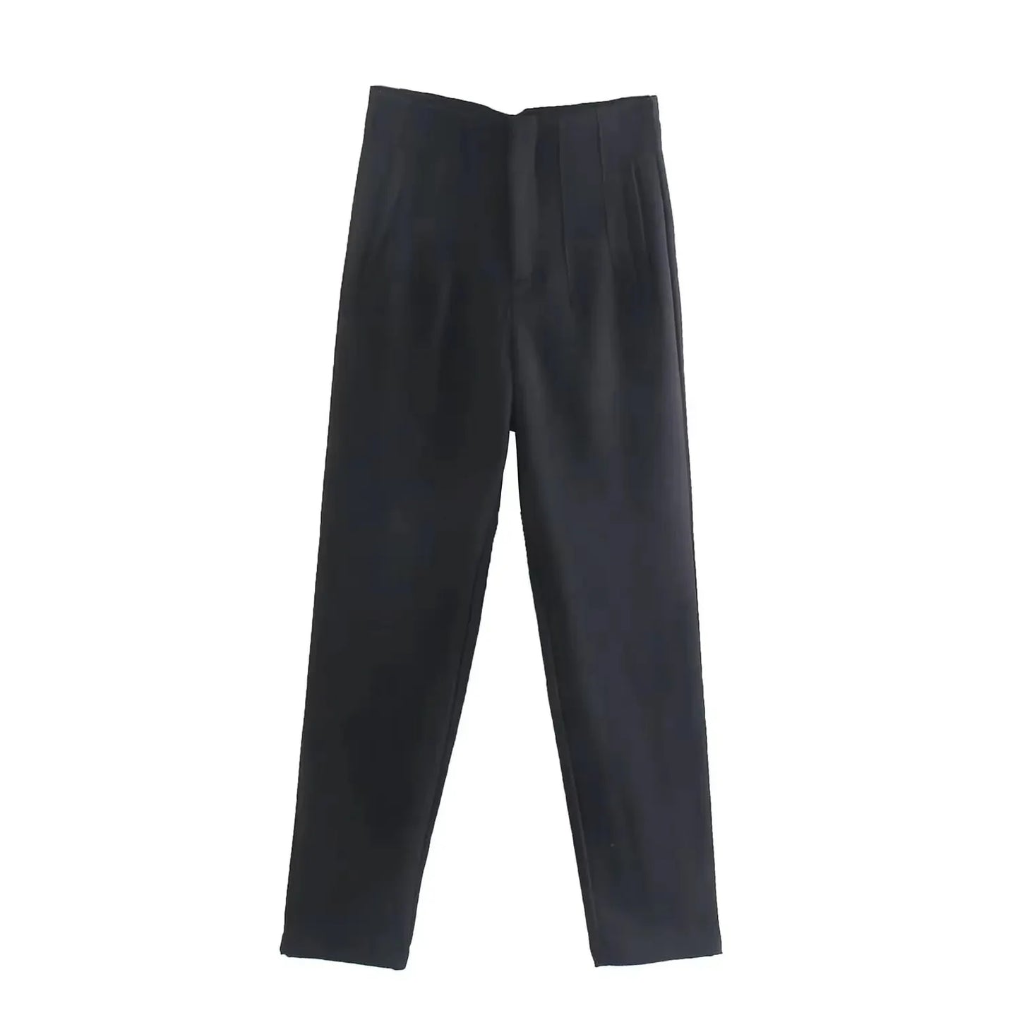 HH Women Vintage Solid Pencil Pants High Waist Pant For Women Casual Streetwear Woman Trousers Office Wear Basic Pant Mujer