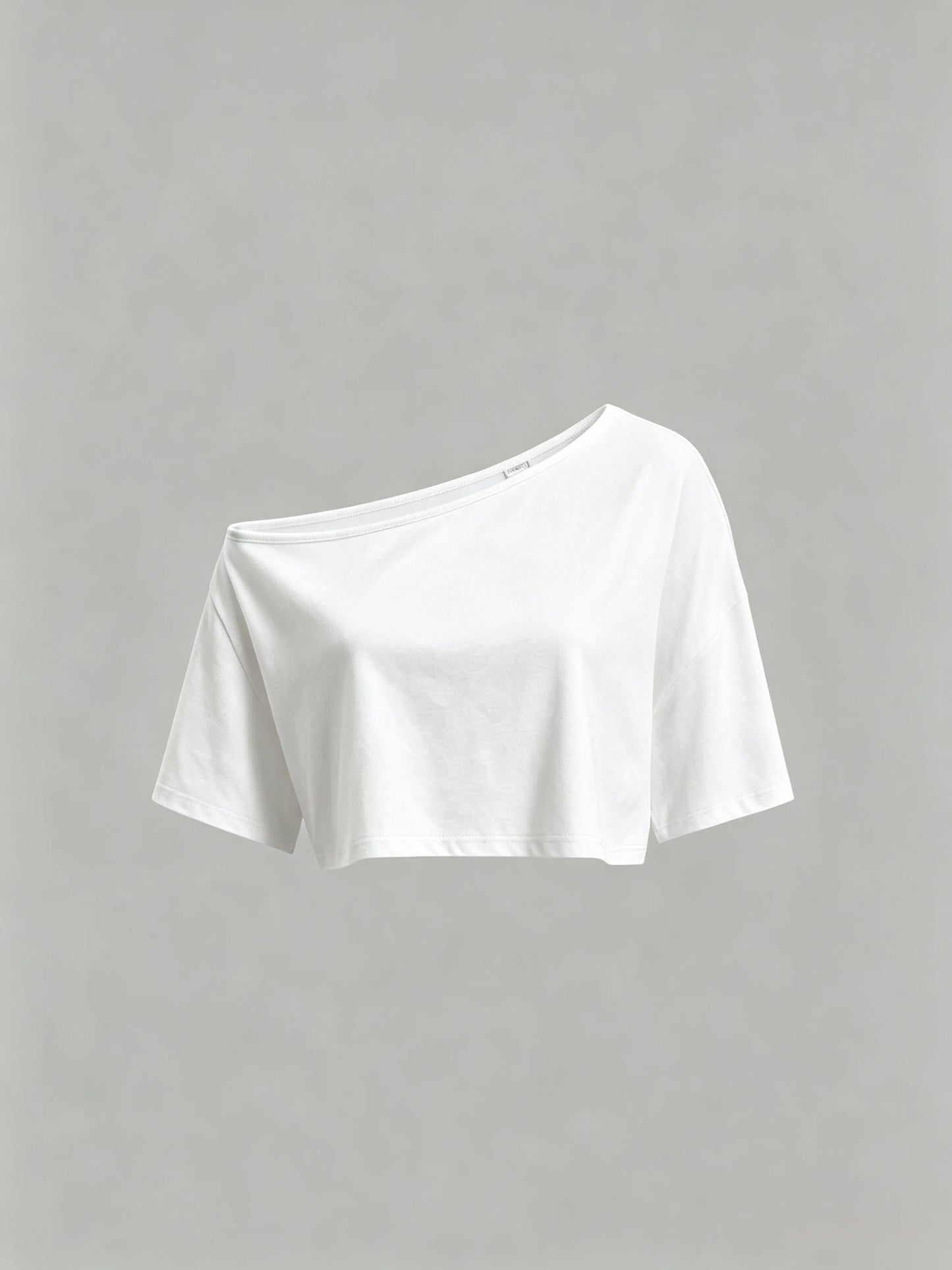 3Pcs Women Off Shoulder Loose Short Sleeve Cropped T Shirt Y2K Basic Casual Daily Streetwear Crop Tops