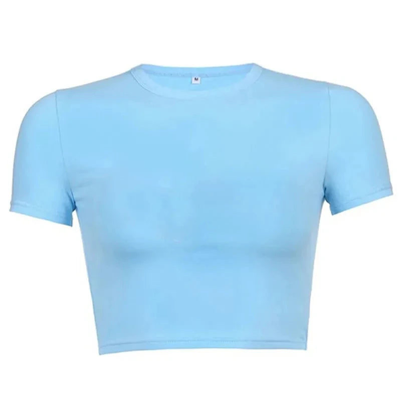 Solid O-Neck Short Sleeve Cotton Tee | Inspired by Hande Erçel