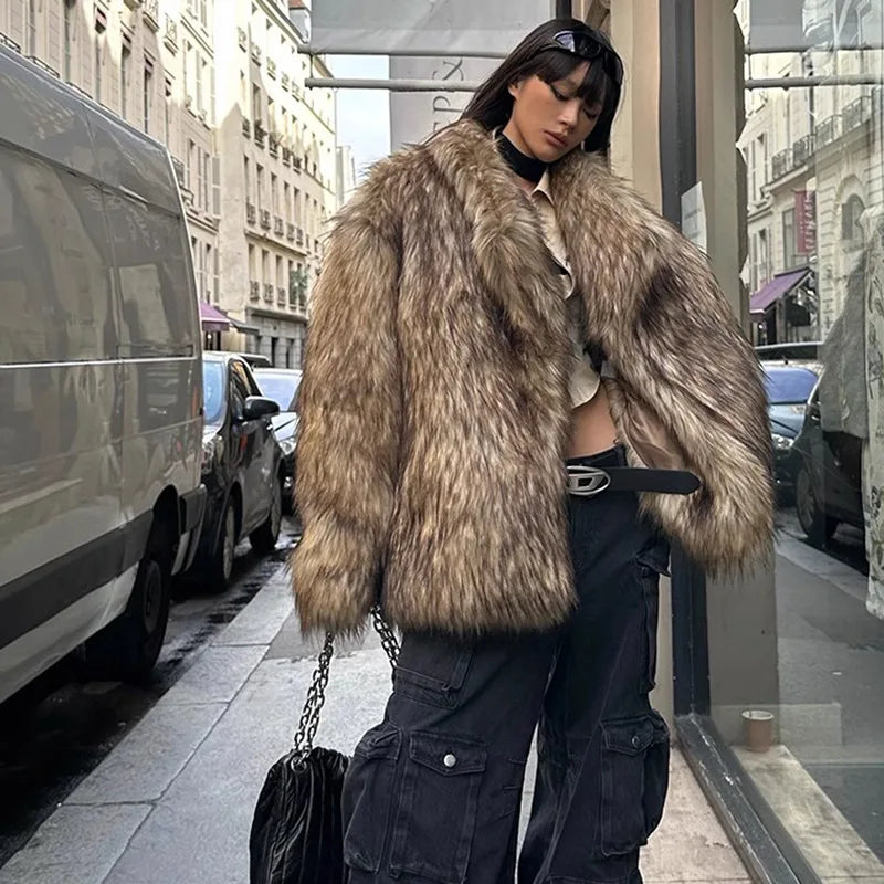 Long Faux Fur Maxi Coat | Inspired by Daniela