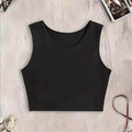 Y2K Graphic Sleeveless Crop Vest | Inspired by Ningning