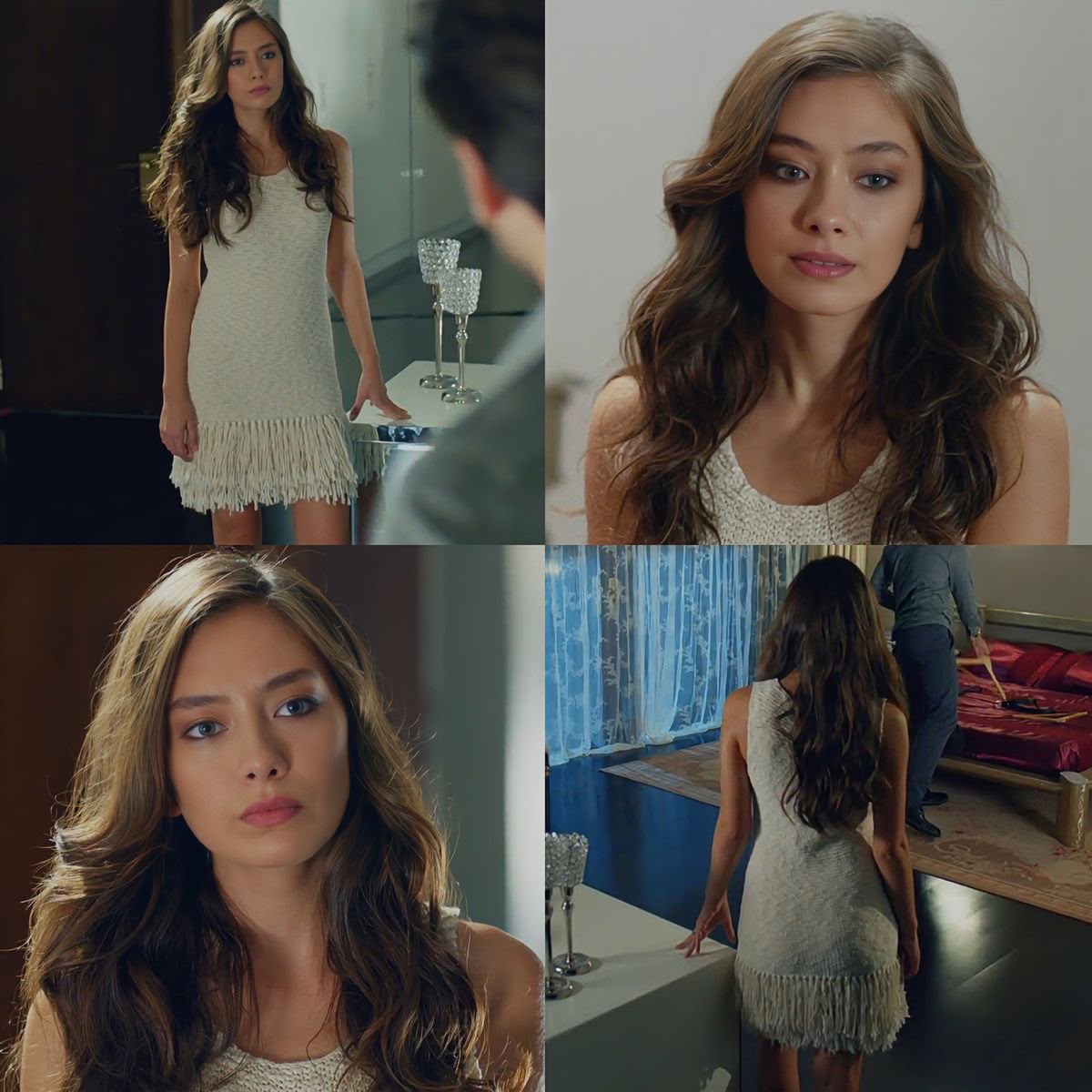 Tassel A-Line Bodycon Mini Dress | Inspired by Neslihan Atagül