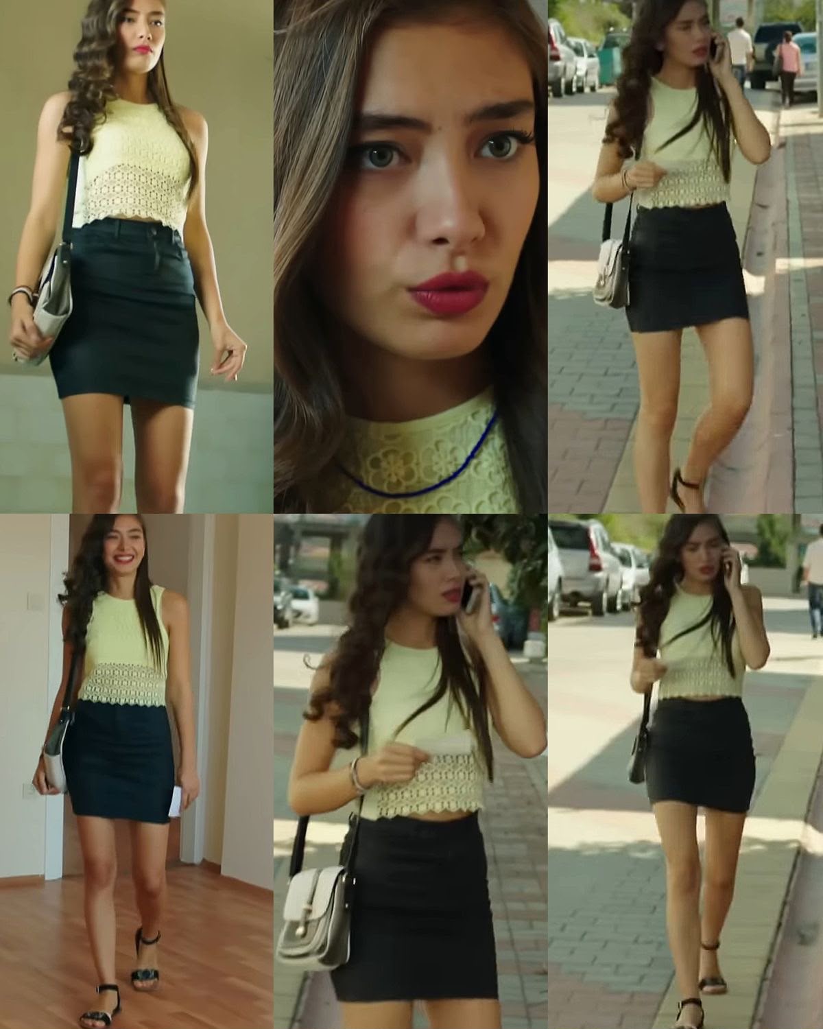Hollow Out Print Loose Short Sleeve Shorts 2-Piece Set | Inspired by Neslihan Atagül