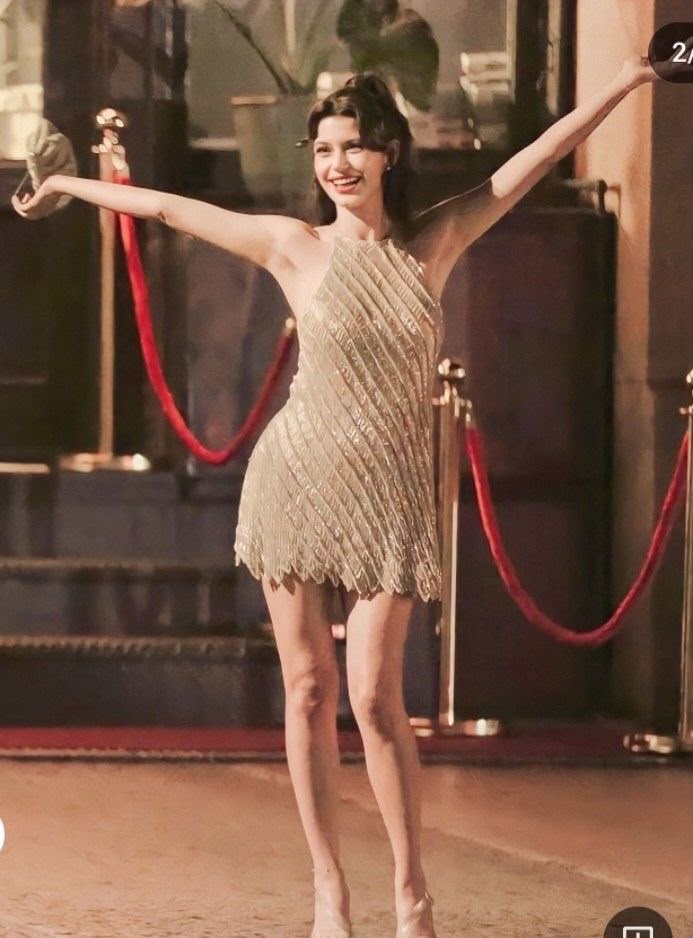 Halter Sequin Tassel High Waist Slim A-Line Sleeveless Mini Dress | Inspired by Beren Saat