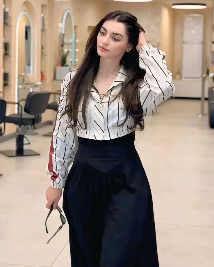 Korean Loose Striped Shirt Women Autumn Casual Blouse Oversized Long Sleeve Turn Down Collar Top French Chic Office Lady Clothes