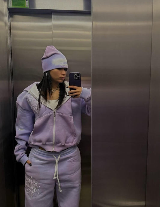 Beautiful Women's Tracksuits with A Zipper and A Hood Trousers Pink Two Piece Set Women Blue Classic Pant Sports Suit for Spring